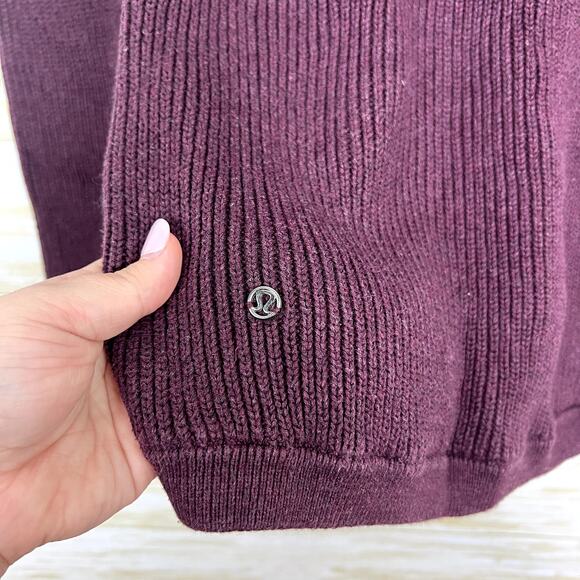Lululemon The Sweater The Better Knit Sweater Heathered Bordeaux Drama - Picture 8 of 8